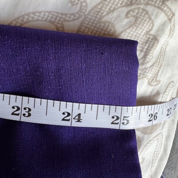 1980s Vintage 100% Silk Royal Purple Silk Skirt Suit Set - Picture 16 of 16